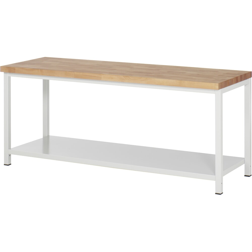 Illustration du produit: RAU établi pour charges lourdes série 8000, 1 tablette, profondeur 650 mm, H x l x P 840‑1 040 mm x 2000 mm x 700 mm