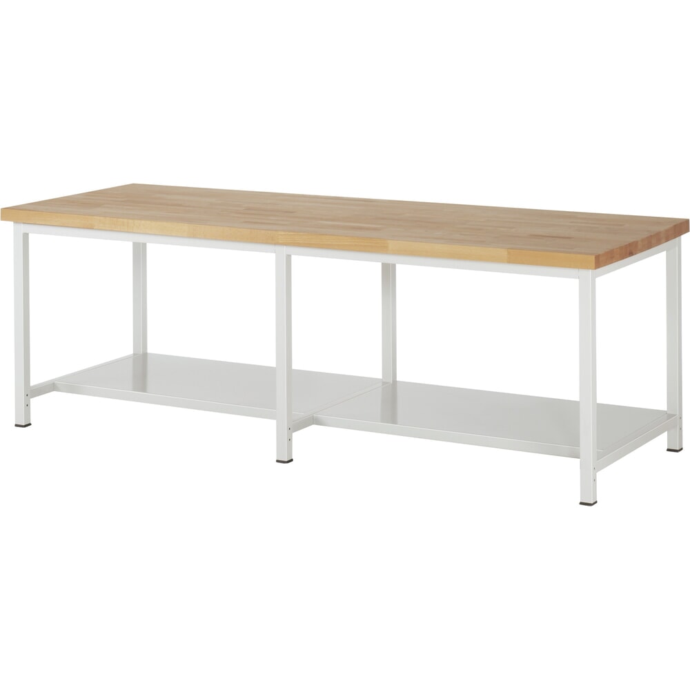 Illustration du produit: RAU établi pour charges lourdes série 8000, 1 tablette, profondeur 650 mm, H x l x P 840‑1 040 mm x 2500 mm x 900 mm