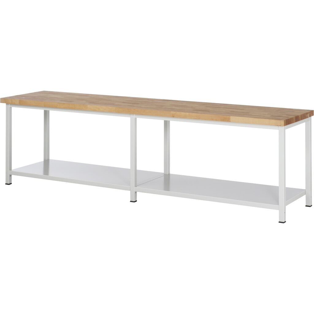 Illustration du produit: RAU établi pour charges lourdes série 8000, 1 tablette, profondeur 650 mm, H x l x P 840‑1 040 mm x 3000 mm x 700 mm