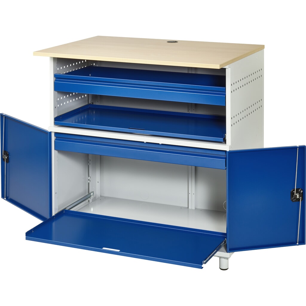RAU Poste informatique avec boîtier d'écran, fixe N° de l'image du produit 4 : RAU Poste informatique avec boîtier d'écran, fixe