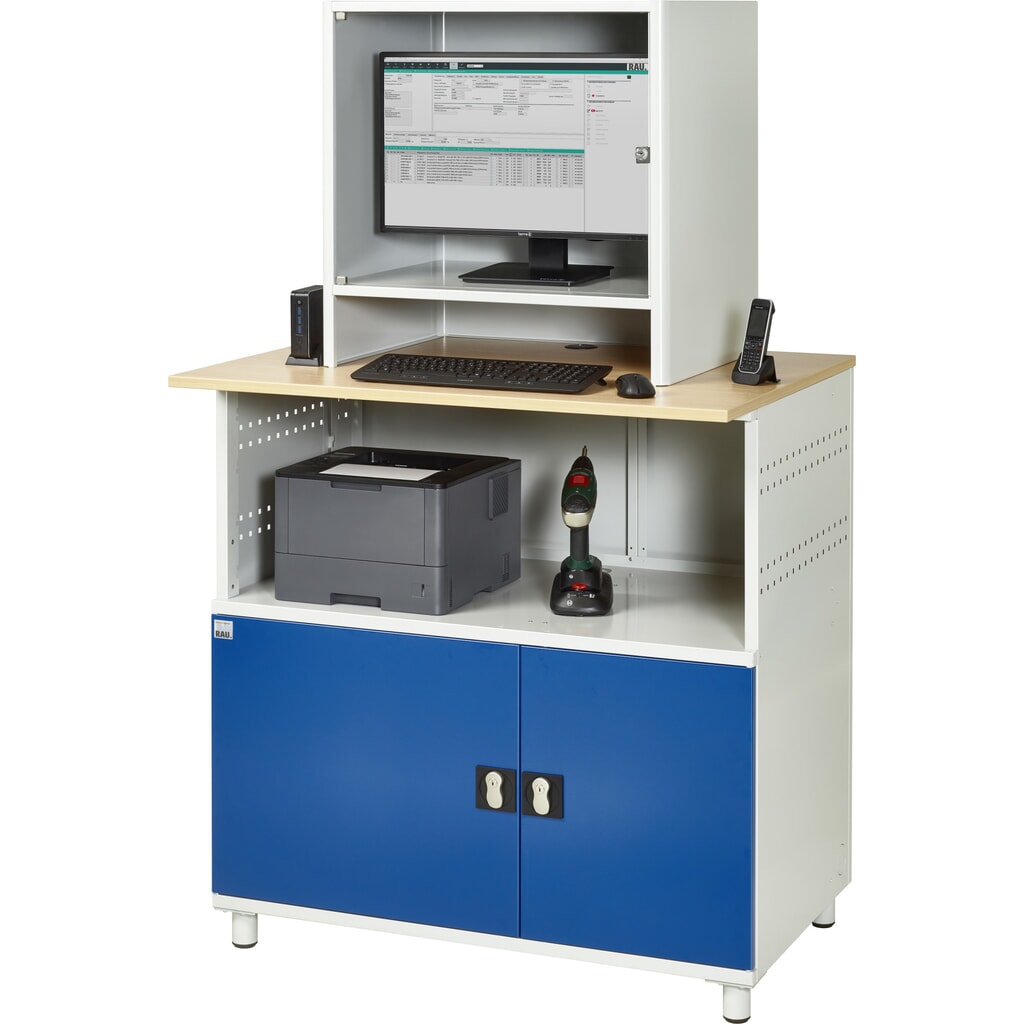 RAU Poste informatique avec boîtier d'écran, fixe N° de l'image du produit 9 : RAU Poste informatique avec boîtier d'écran, fixe