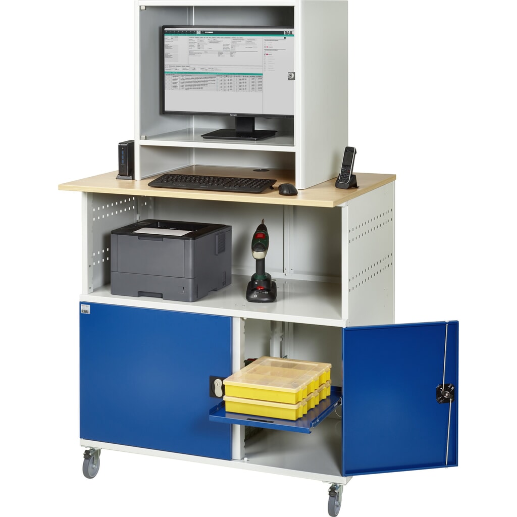 RAU Poste informatique avec boîtier d'écran, mobile N° de l'image du produit 8 : RAU Poste informatique avec boîtier d'écran, mobile