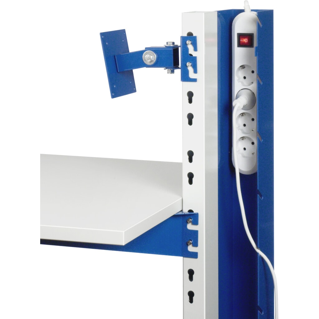 N° de l'image du produit 3 : RAU Colonne pour ordinateur, HxP : 1 140 x 650 mm, tiroir 1 x 120 mm, fixe