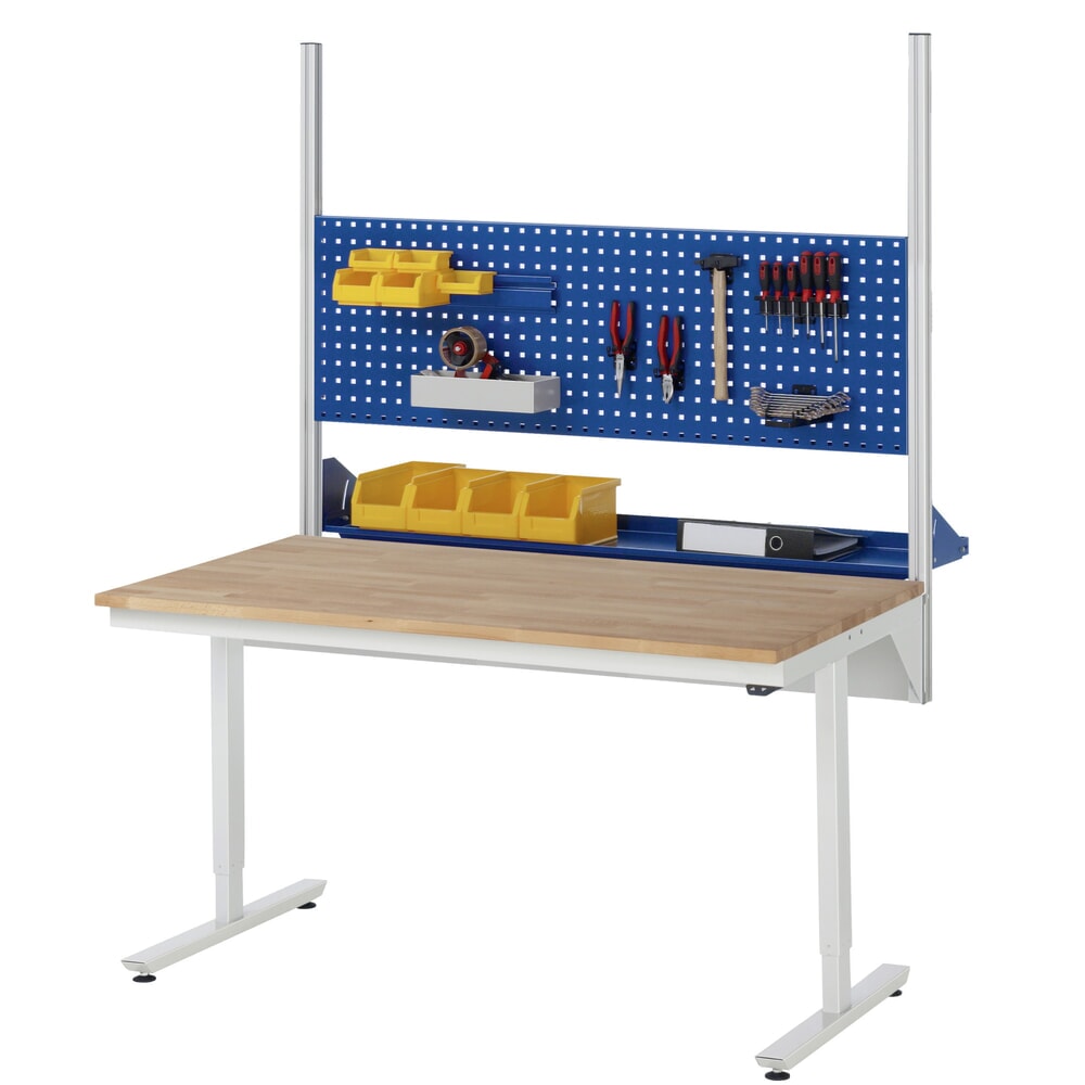N° de l'image du produit 7 : RAU Table de travail à réglage électrique de la hauteur Série adlatus 300, HxlxP 720-1 120 x 750 x 800 mm, plan de travail en MDF