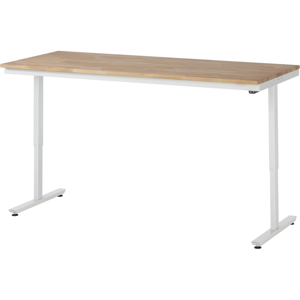 N° de l'image du produit 8 : RAU Table de travail à réglage électrique de la hauteur Série adlatus 300, HxlxP 720-1 120 x 750 x 800 mm, plan de travail en MDF