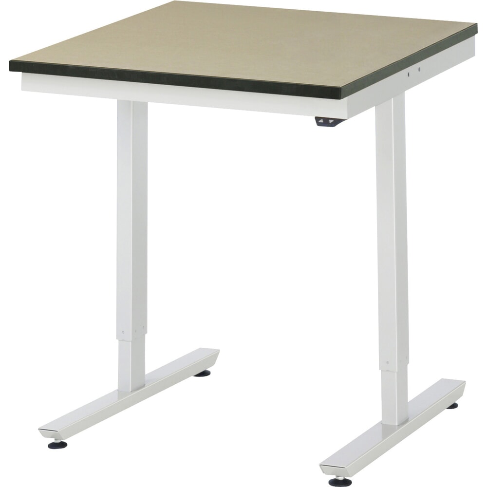 Illustration du produit: RAU Table de travail à réglage électrique de la hauteur Série adlatus 300, HxlxP 720-1 120 x 750 x 800 mm, plan de travail en MDF