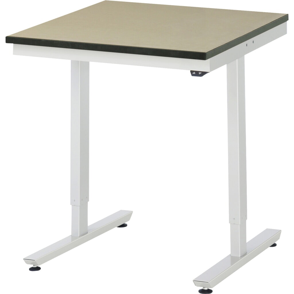 Illustration du produit: RAU Table de travail à réglage électrique de la hauteur Série adlatus 300, HxlxP 720-1 120 x 750 x 800 mm, plan de travail en MDF