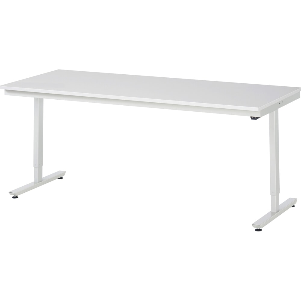 Illustration du produit: RAU Table de travail à réglage électrique de la hauteur Série adlatus 300, HxlxP 720-1 120 x 2 000 x 800 mm, plan de travail en revêtement mélamine EGB