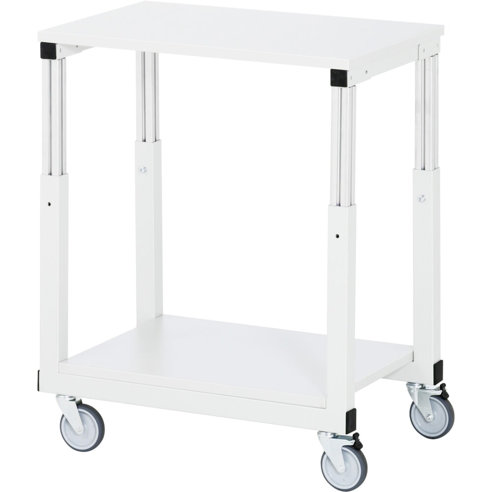 Illustration du produit: RAU Table de travail mobile Série E, HxlxP 650-1 000 x 500 x 700 mm, plan de travail avec revêtement en mélamine