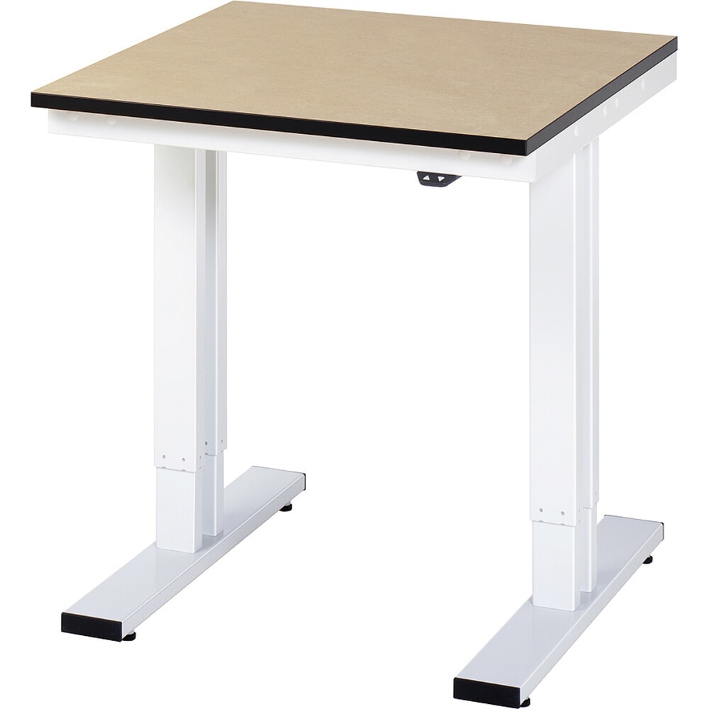 Illustration du produit: RAU Table pour poste de travail à réglage électrique de la hauteur série adlatus 300, HxlxP 720-1 120 x 750 x 800 mm, plan de travail en MDF