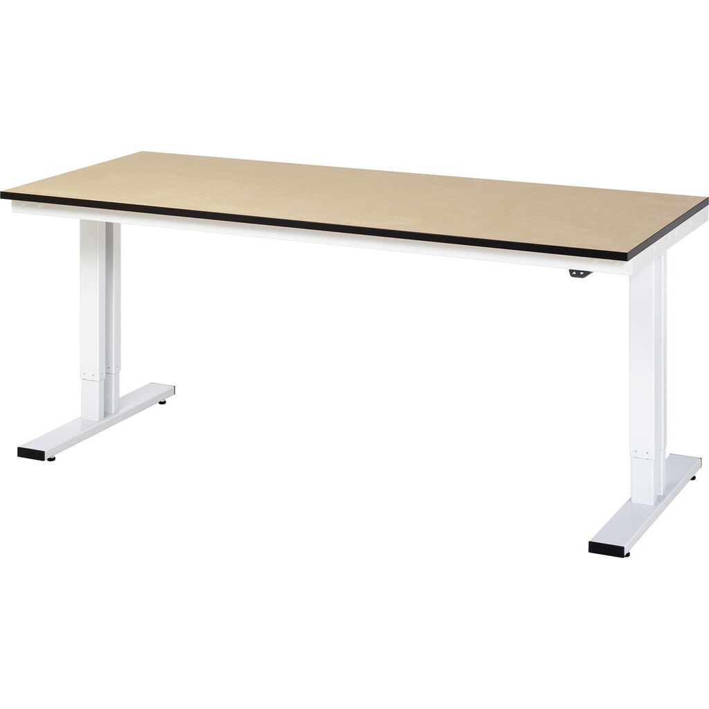 RAU Table pour poste de travail à réglage électrique de la hauteur série adlatus 300, HxlxP 720-1 120 x 2 000 x 800 mm, plan de travail en MDF Illustration du produit: RAU Table pour poste de travail à réglage électrique de la hauteur série adlatus 300, HxlxP 720-1 120 x 2 000 x 800 mm, plan de travail en MDF