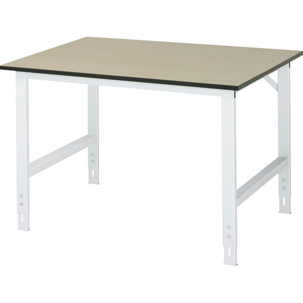 Illustration du produit: RAU Table pour poste de travail réglable en hauteur série TOM, HxlxP 760-1 080 x 1 250 x 1 000 mm, plan de travail MDF