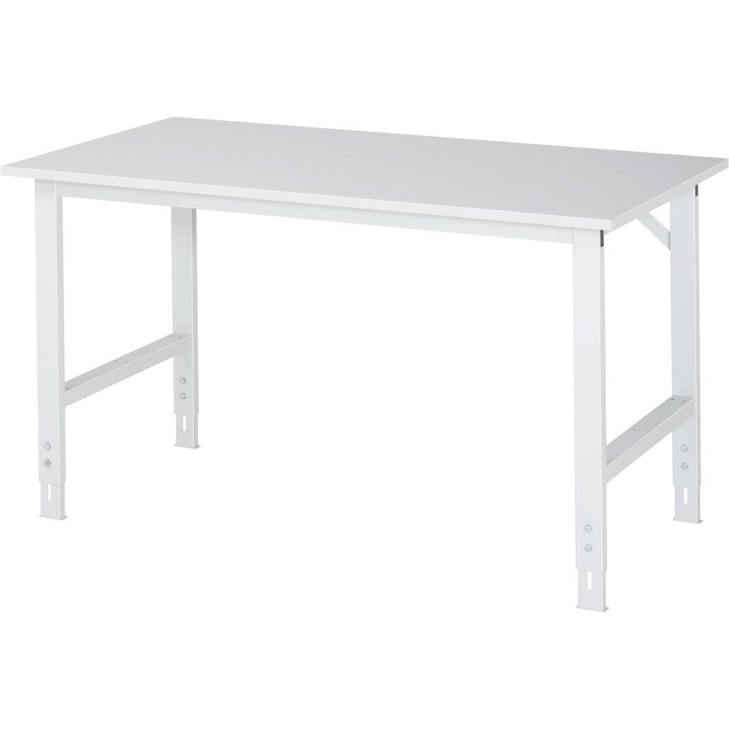 RAU Table pour poste de travail réglable en hauteur série TOM, HxlxP 760-1 080 x 1 500 x 800 mm, plan de travail mélaminé Illustration du produit: RAU Table pour poste de travail réglable en hauteur série TOM, HxlxP 760-1 080 x 1 500 x 800 mm, plan de travail mélaminé