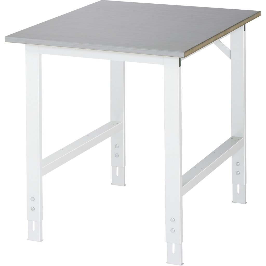 RAU Table pour poste de travail réglable en hauteur série TOM, HxlxP 760-1 080 x 750 x 1 000 mm, plan de travail en tôle d’acier inoxydable Illustration du produit: RAU Table pour poste de travail réglable en hauteur série TOM, HxlxP 760-1 080 x 750 x 1 000 mm, plan de travail en tôle d’acier inoxydable