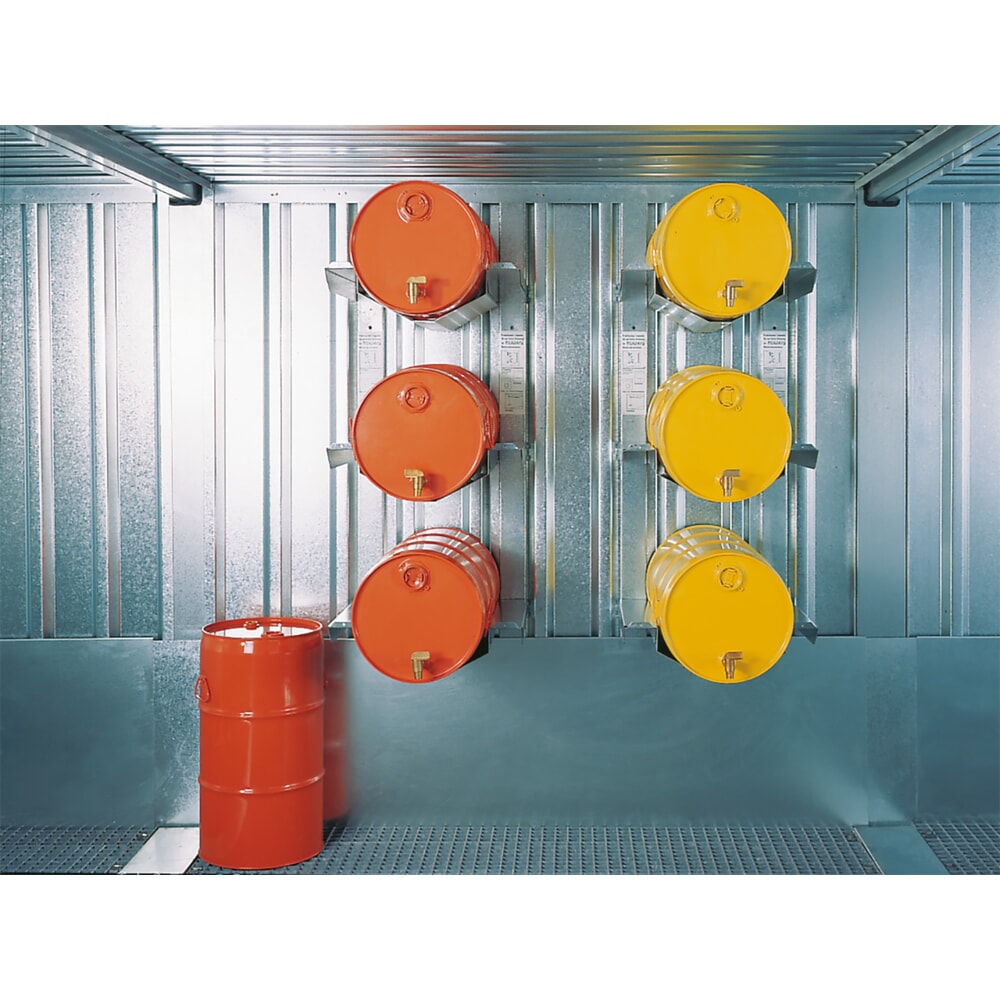 Illustration du produit: Rayonnage à fûts 3x50/60 l, stockage couchés