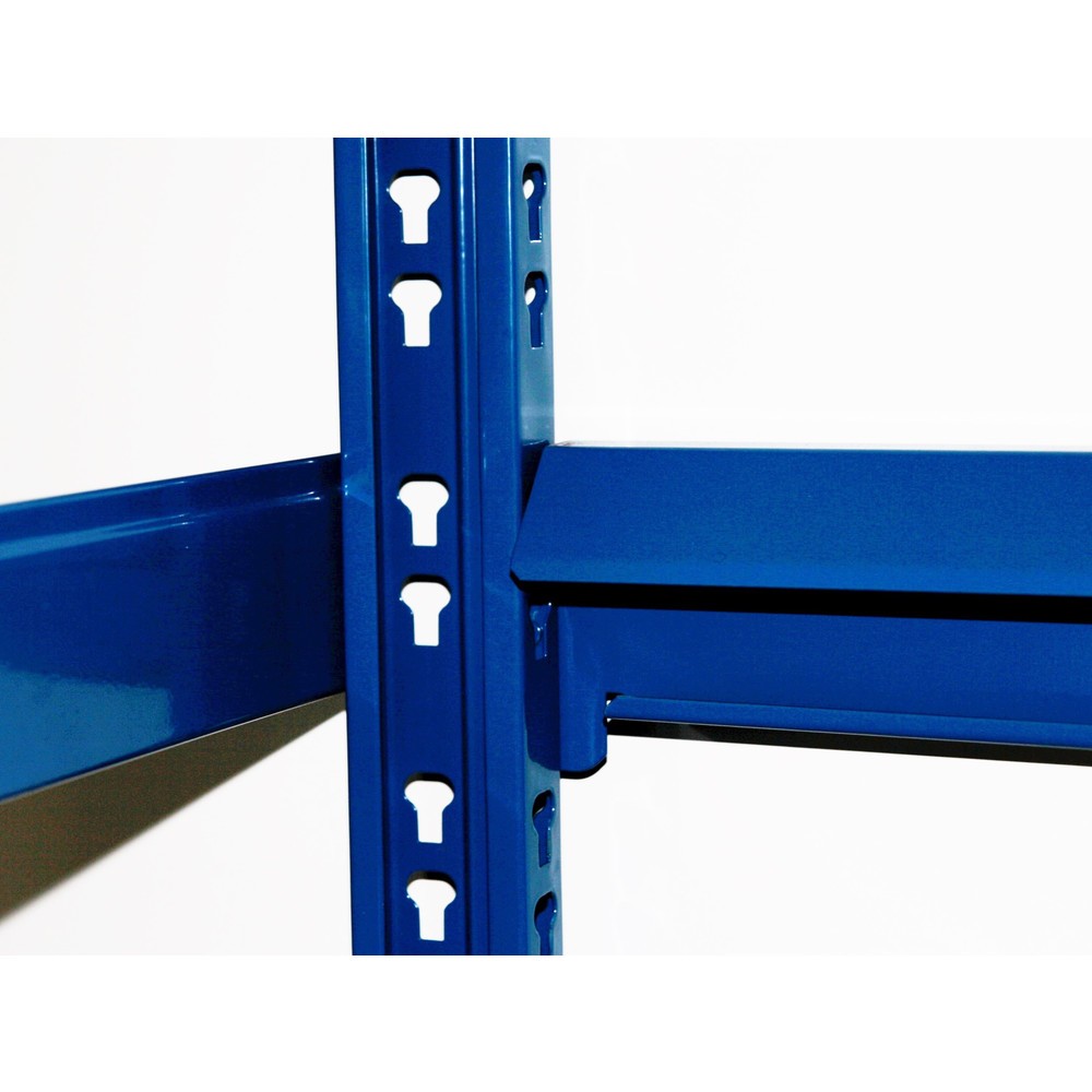 N° de l'image du produit 2 : Étagère à pneus, module de base, bleu, HxlxP 2.000 x 1.500 x 500 mm, 4 niveaux pour 16 pneus