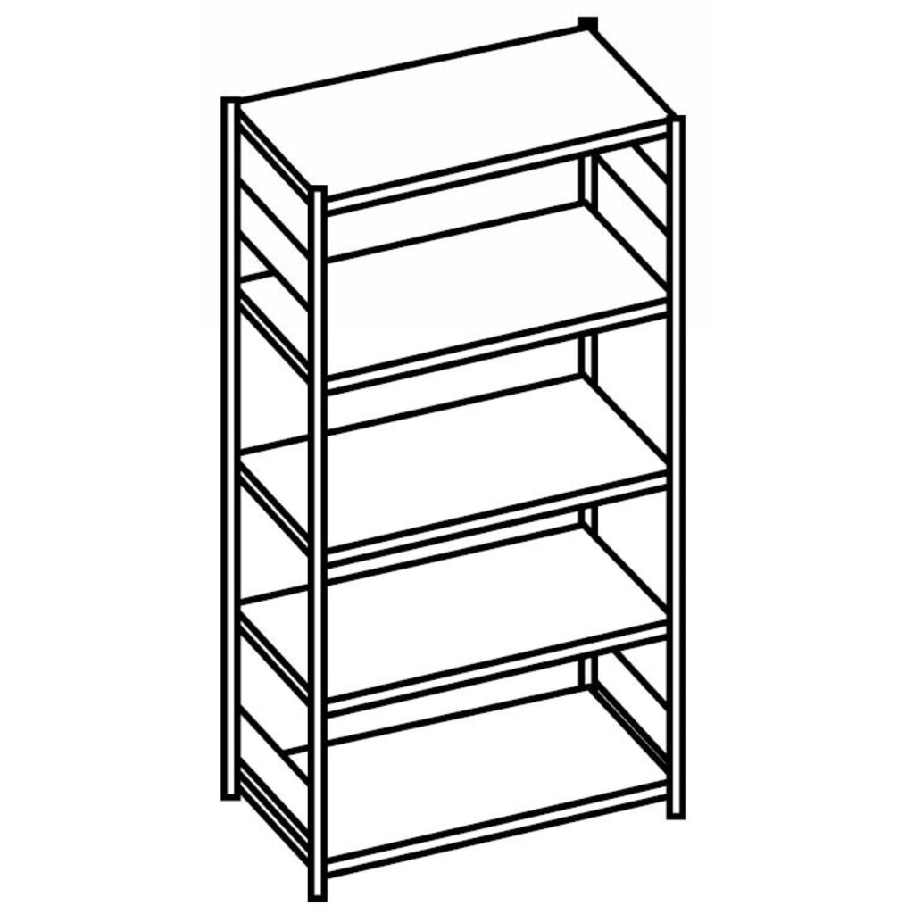 SCHULTE Rayonnage à tablettes, bleu gentiane / galvanisé, avec 6 tablettes en tôle d’acier, charge par tablette 250 kg, HxlxP 2 000 x 810 x 536 mm N° de l'image du produit 2 : SCHULTE Rayonnage à tablettes, bleu gentiane / galvanisé, avec 6 tablettes en tôle d’acier, charge par tablette 250 kg, HxlxP 2 000 x 810 x 536 mm