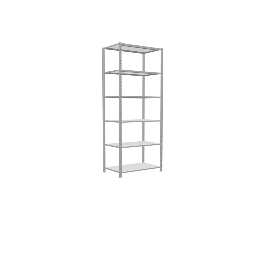 N° de l'image du produit 2 : SCHULTE Rayonnage à tablettes gris clair, charge par tablette 330 kg, HxlxP 2 500 x 1 060 x 636 mm