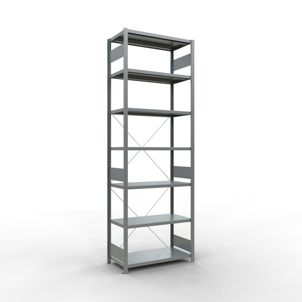 Illustration du produit: SCHULTE Rayonnage à tablettes galvanisé, charge par tablette 330 kg, HxlxP 3 000 x 1 060 x 536 mm