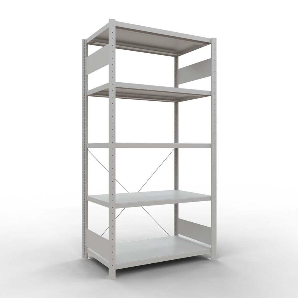 SCHULTE Rayonnage à tablettes gris clair avec 5 tablettes en tôle d’acier, charge par tablette 330 kg, HxlxP 2 000 x 1 060 x 636 mm Illustration du produit: SCHULTE Rayonnage à tablettes gris clair avec 5 tablettes en tôle d’acier, charge par tablette 330 kg, HxlxP 2 000 x 1 060 x 636 mm