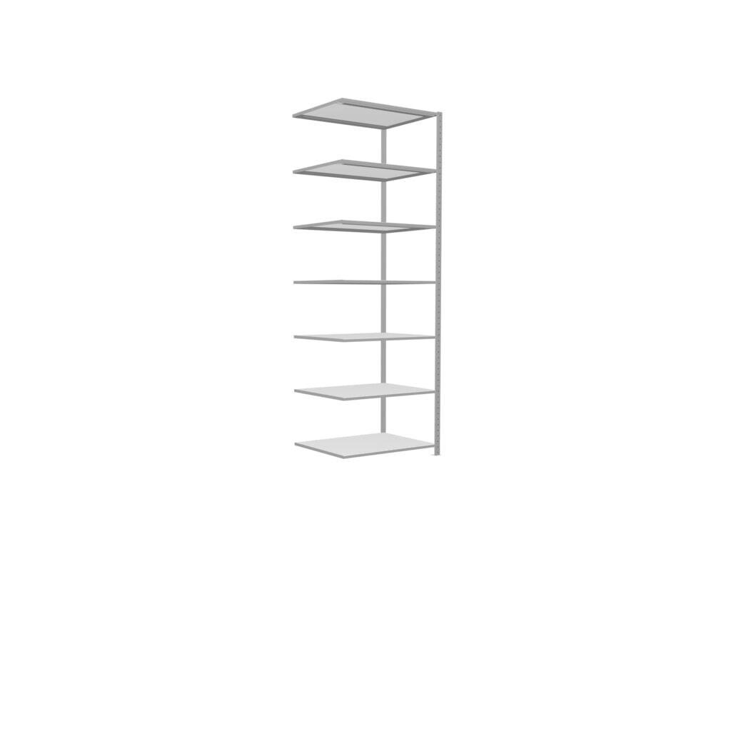 Rayonnage à tablettes SCHULTE, système à emboîter, travée auxiliaire, charge par tablette 330 kg, gris clair, H x l x P 3 000 x 1 000 x 800 mm N° de l'image du produit 2 : Rayonnage à tablettes SCHULTE, système à emboîter, travée auxiliaire, charge par tablette 330 kg, gris clair, H x l x P 3 000 x 1 000 x 800 mm