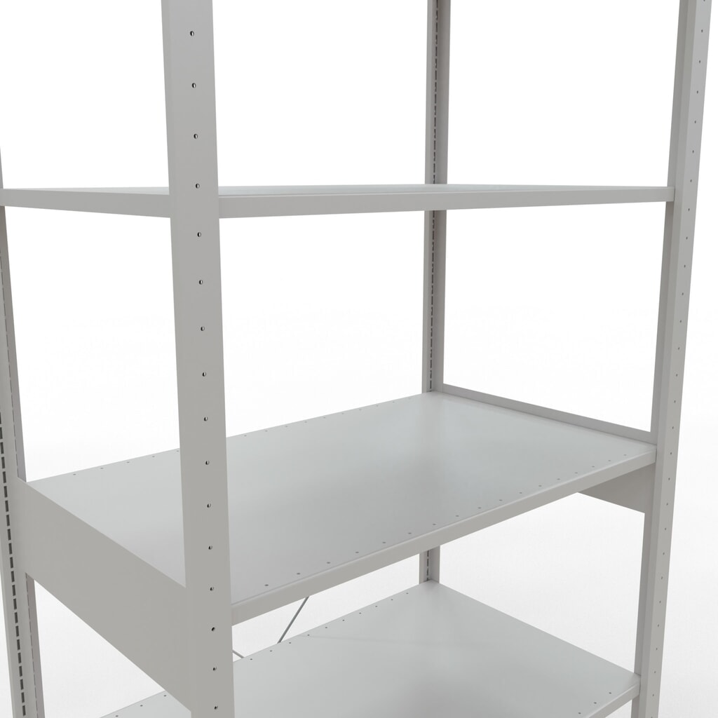 N° de l'image du produit 5 : SCHULTE Rayonnage à tablettes gris clair, charge par tablette 150 kg, HxlxP 2 500 x 1 060 x 636 mm