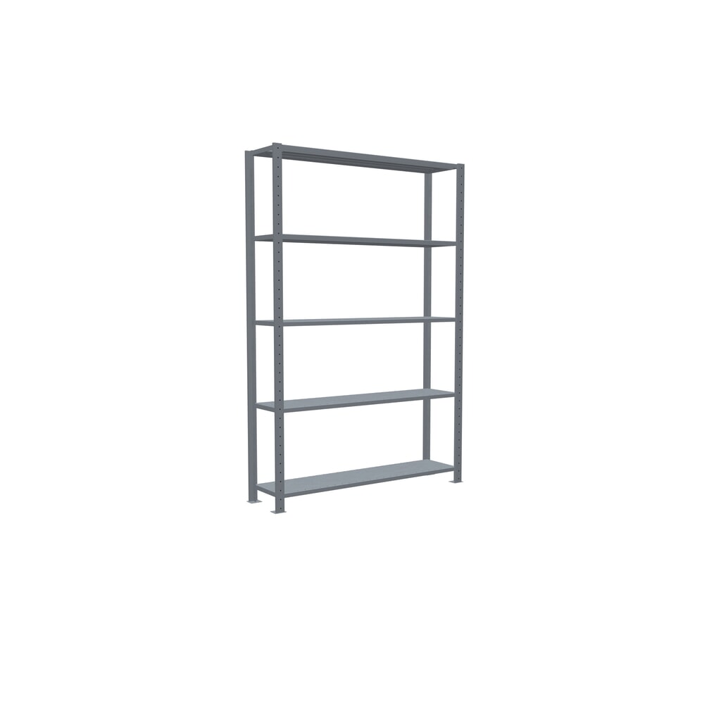 SCHULTE Rayonnage à tablettes galvanisé avec 5 tablettes en tôle d’acier, charge par tablette 150 kg, HxlxP 2 000 x 1 360 x 336 mm N° de l'image du produit 5 : SCHULTE Rayonnage à tablettes galvanisé avec 5 tablettes en tôle d’acier, charge par tablette 150 kg, HxlxP 2 000 x 1 360 x 336 mm
