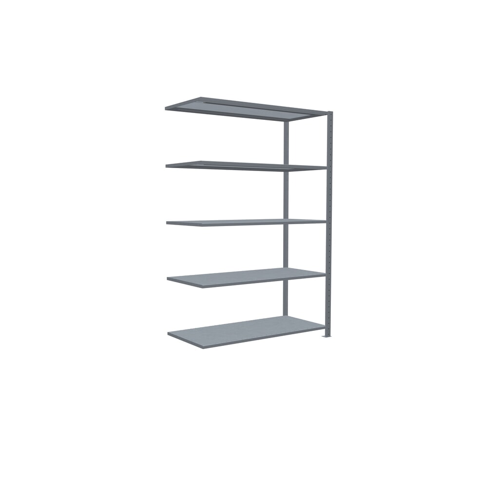 Rayonnage à tablettes SCHULTE, système enfichable, travée auxiliaire, CT 150 kg, galvanisé, H x l x P 2 000 x 1 300 x 600 mm N° de l'image du produit 2 : Rayonnage à tablettes SCHULTE, système enfichable, travée auxiliaire, CT 150 kg, galvanisé, H x l x P 2 000 x 1 300 x 600 mm