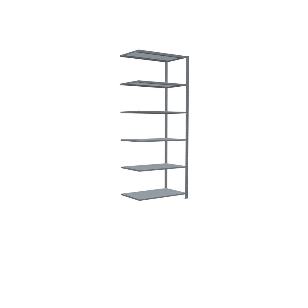 N° de l'image du produit 2 : Rayonnage à tablettes SCHULTE, système enfichable, travée auxiliaire, CT 150 kg, galvanisé, H x l x P 2 500 x 1 000 x 600 mm