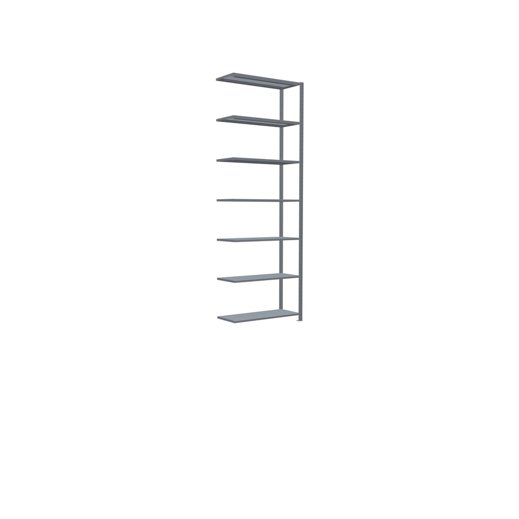 Rayonnage à tablettes SCHULTE, système à emboîter, travée auxiliaire, charge par tablette 330 kg, galvanisé, HxlxP 3000 x 1000 x 400 mm N° de l'image du produit 2 : Rayonnage à tablettes SCHULTE, système à emboîter, travée auxiliaire, charge par tablette 330 kg, galvanisé, HxlxP 3000 x 1000 x 400 mm