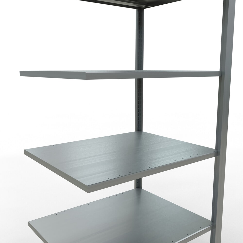 N° de l'image du produit 4 : Rayonnage de bureau SCHULTE travée auxiliaire, utilisable des deux côtés, sans butées centrales, CT 150 kg, HxlxP 2 000 x 750 x 600 mm