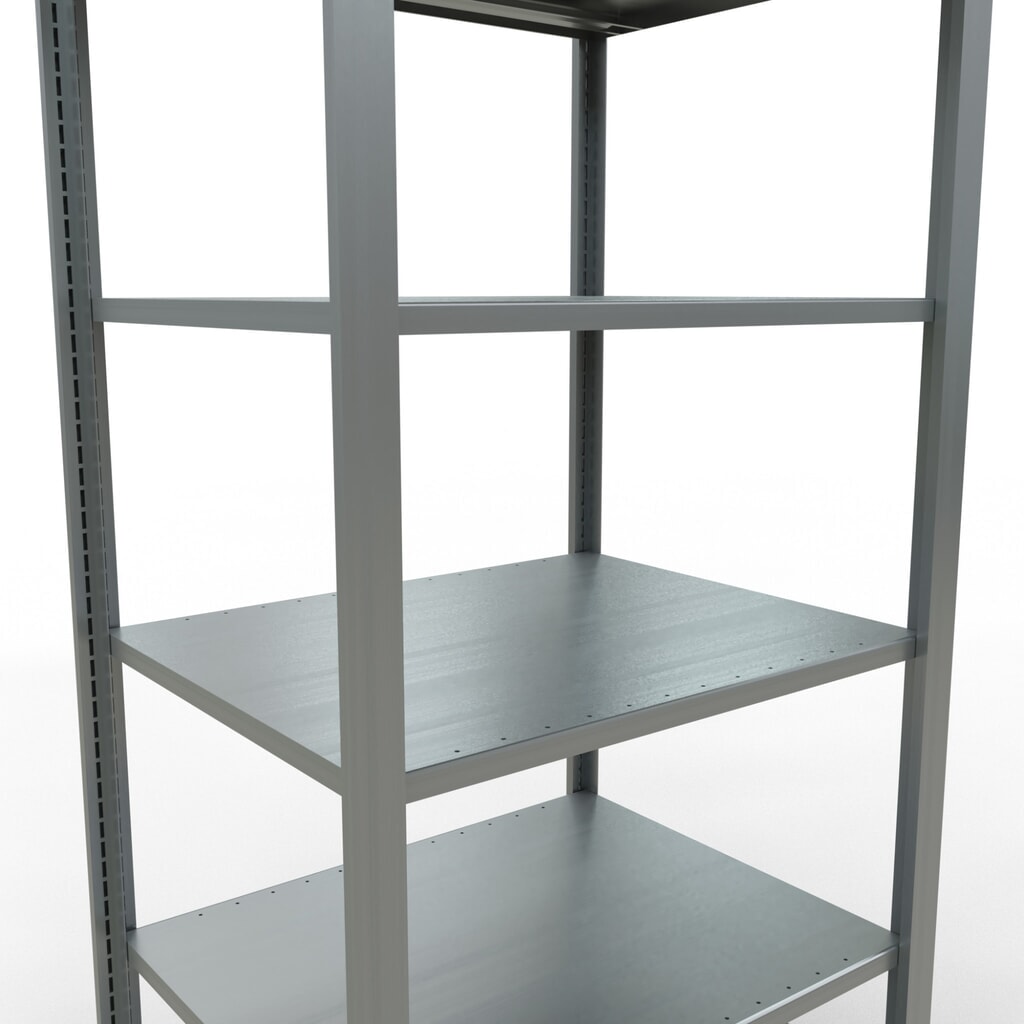 Rayonnage de bureau SCHULTE travée de base, utilisable des deux côtés, sans butées centrales, CT 150 kg, HxlxP 2 000 x 750 x 600 mm N° de l'image du produit 4 : Rayonnage de bureau SCHULTE travée de base, utilisable des deux côtés, sans butées centrales, CT 150 kg, HxlxP 2 000 x 750 x 600 mm