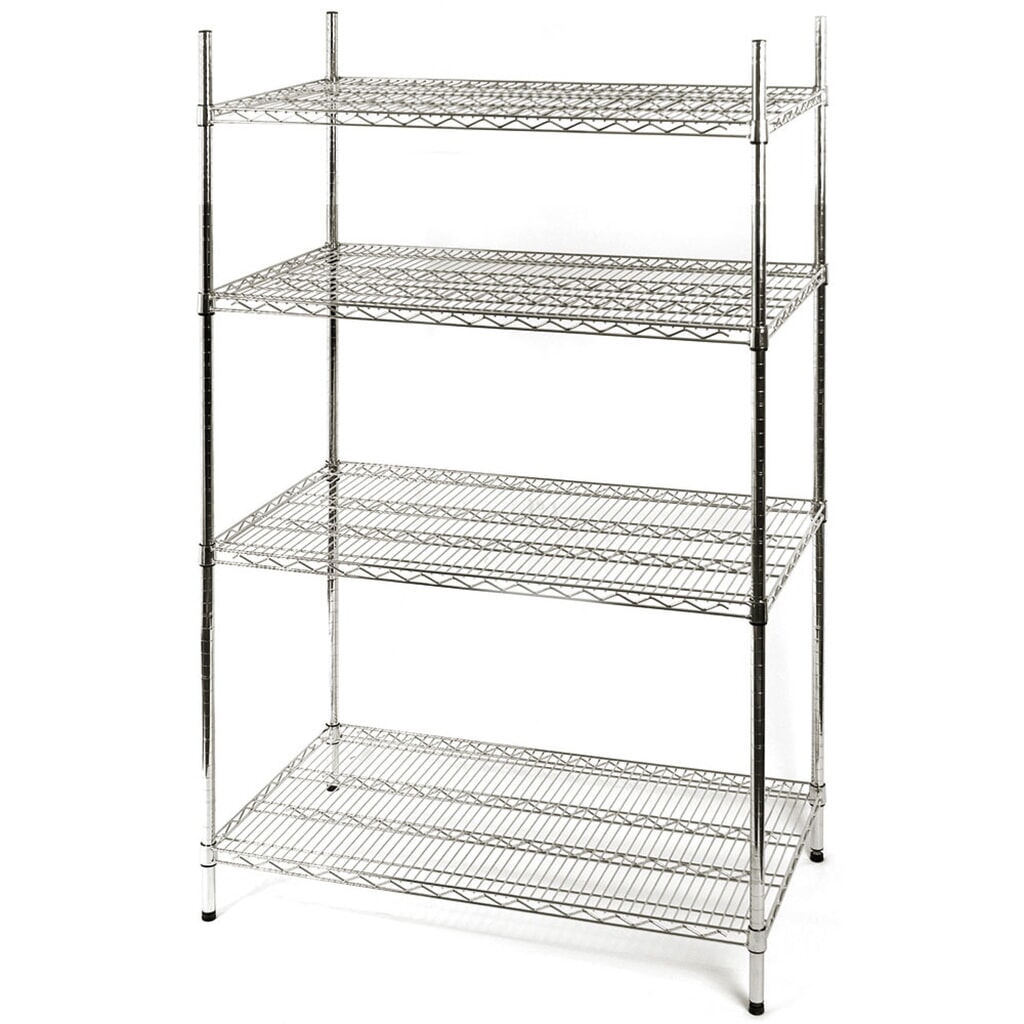 Illustration du produit: Rayonnage de stockage Stalgast en acier chromé 610x455x1800 mm