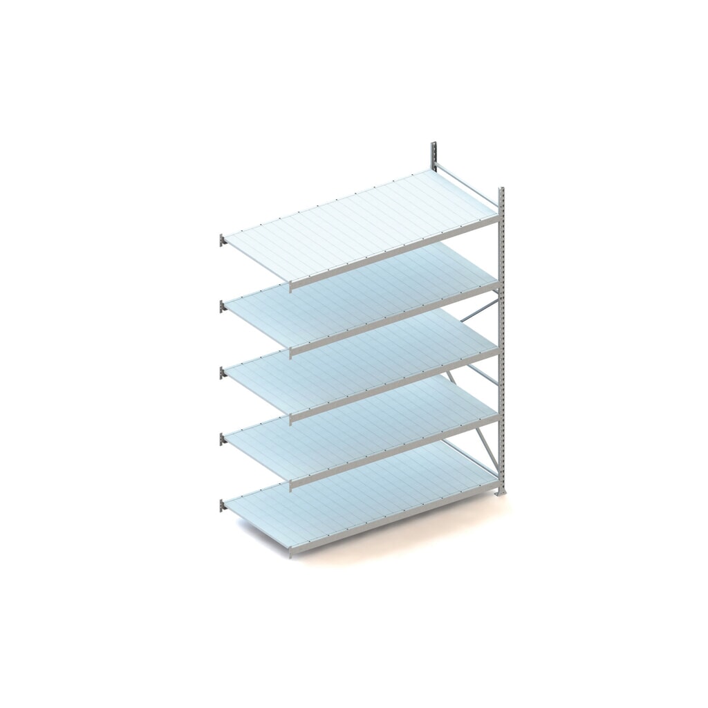Illustration du produit: Rayonnage grande portée META, avec panneaux en acier, capacité de charge 600 kg, TA, H x l x P 3 000 x 2 200 x 1 050 mm
