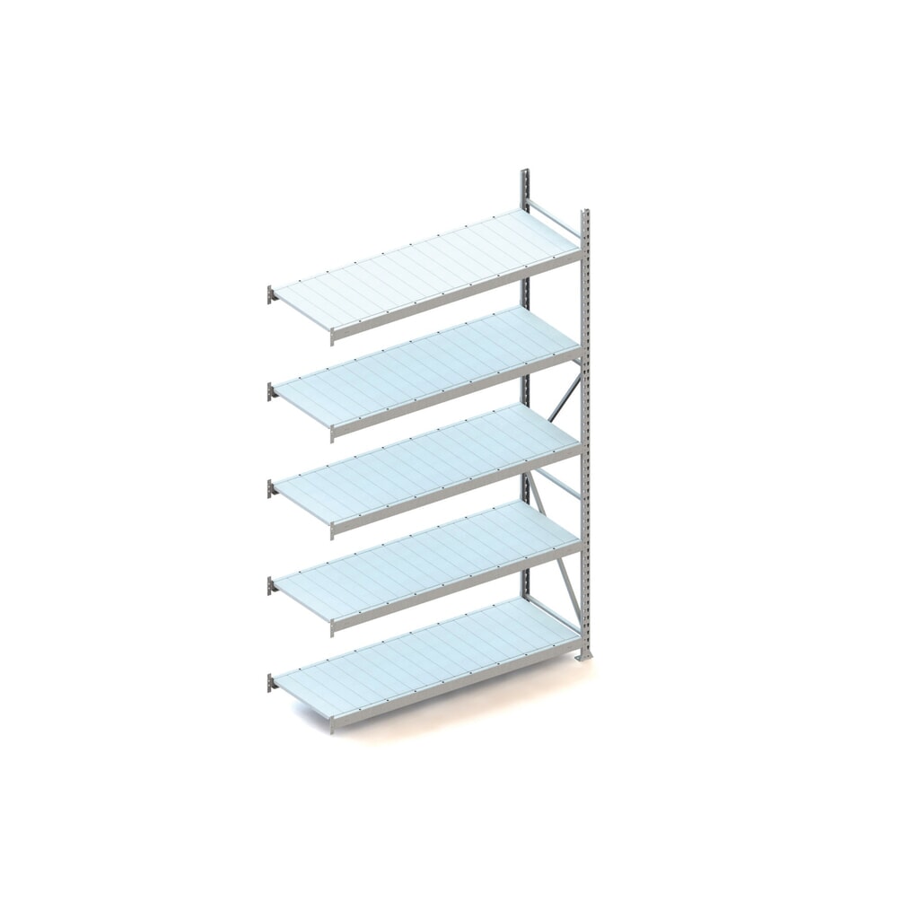 Illustration du produit: Rayonnage grande portée META, avec panneaux en acier, capacité de charge 600 kg, TA, H x l x P 3 000 x 1 800 x 650 mm