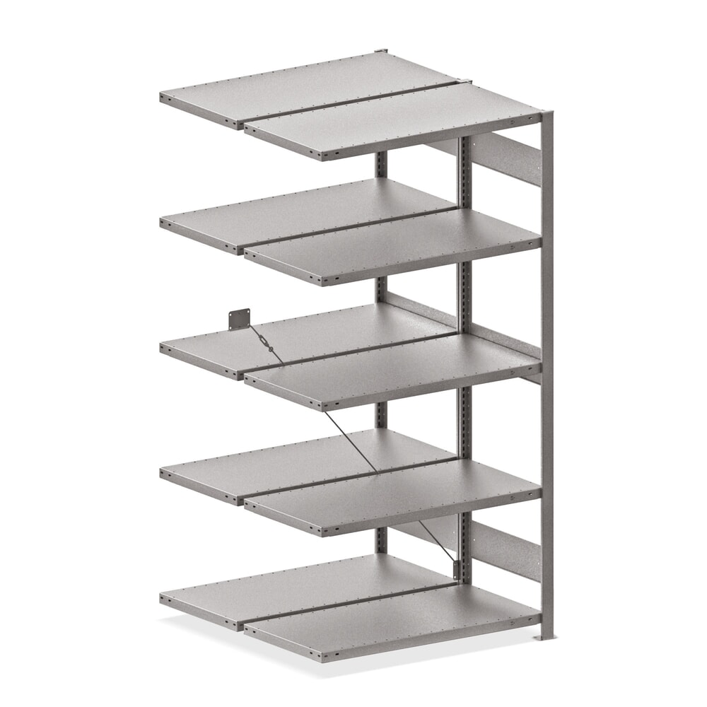 Illustration du produit: Rayonnage grande portée META, bilatéral, TA, galvanisé, H x l x P 2 000 x 1 300 x 600 mm