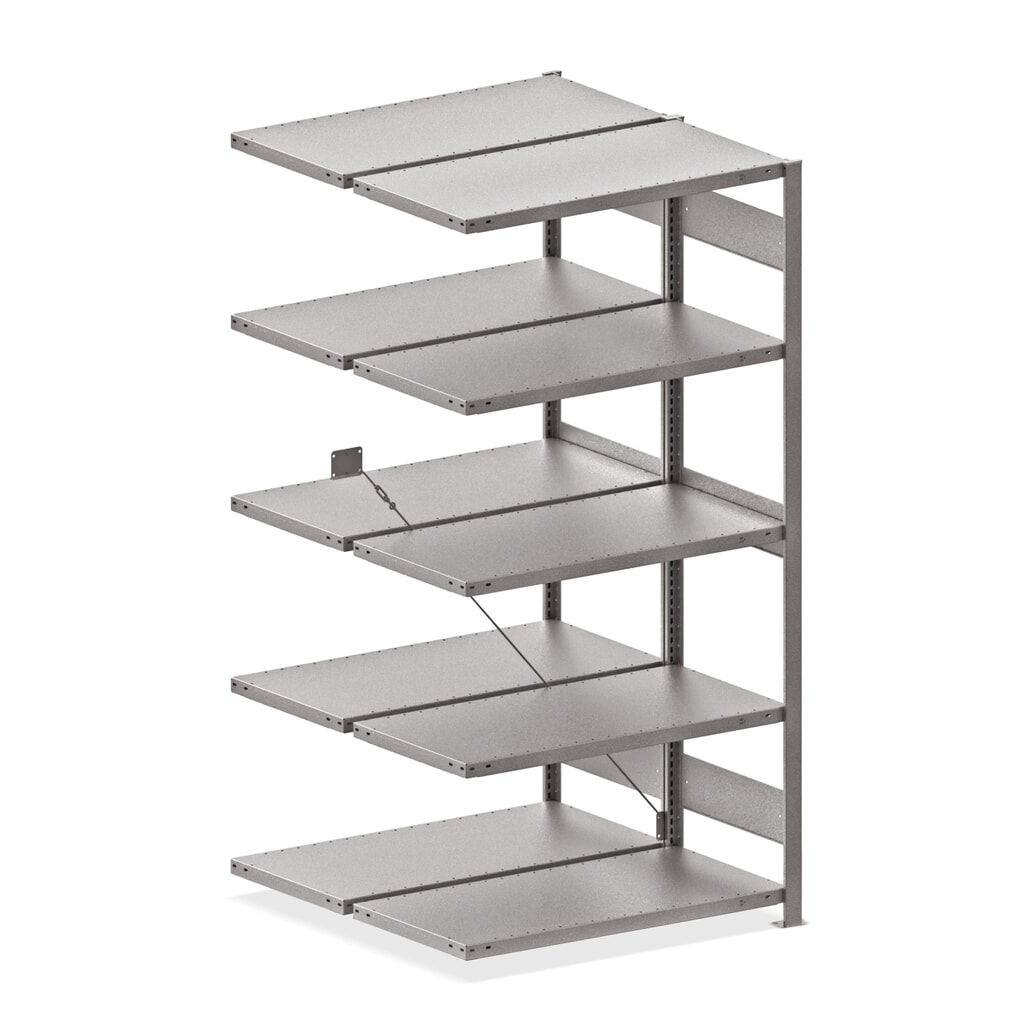 Illustration du produit: Rayonnage grande portée META, bilatéral, TA, galvanisé, H x l x P 2 500 x 1 300 x 1 200 mm