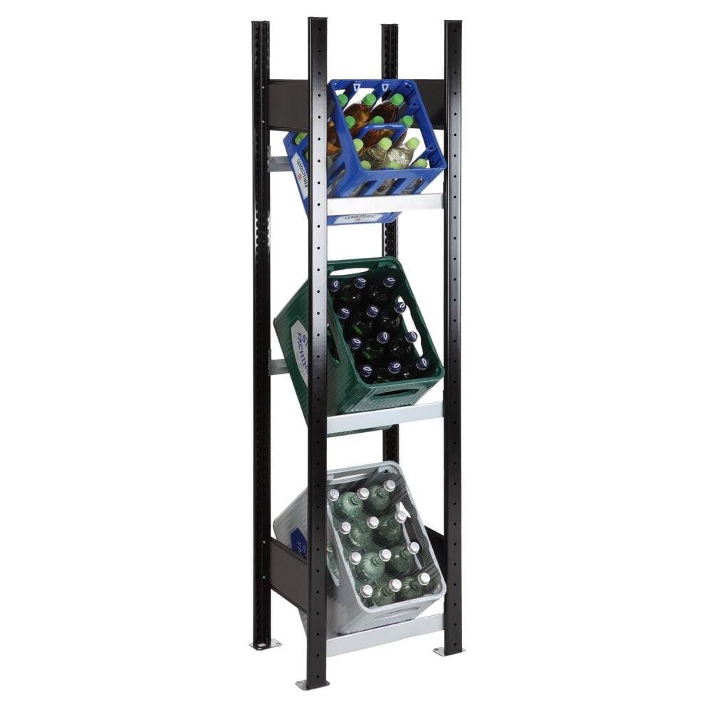 N° de l'image du produit 4 : Rayonnage pour cagettes à boissons SCHULTE, Hxl 1 800 x 400 mm