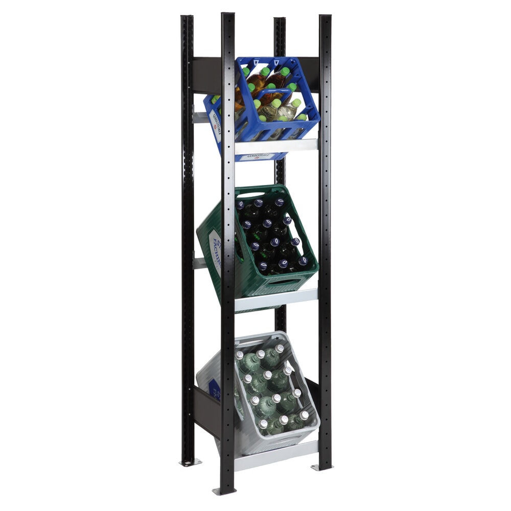 Illustration du produit: Rayonnage pour cagettes à boissons SCHULTE, Hxl 1 800 x 400 mm
