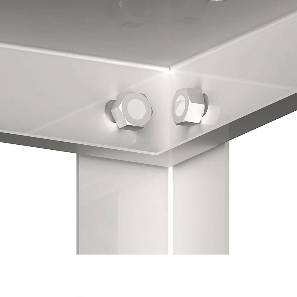 N° de l'image du produit 2 : Étagère Stalgast à tablettes lisses, réglables en hauteur, 600x400x1800 mm, à monter soi-même