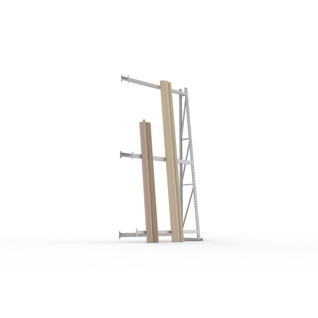 Rayonnage vertical META, unilatéral, TA, H x l x P 3 000 x 1 400 x 500 mm Illustration du produit: Rayonnage vertical META, unilatéral, TA, H x l x P 3 000 x 1 400 x 500 mm