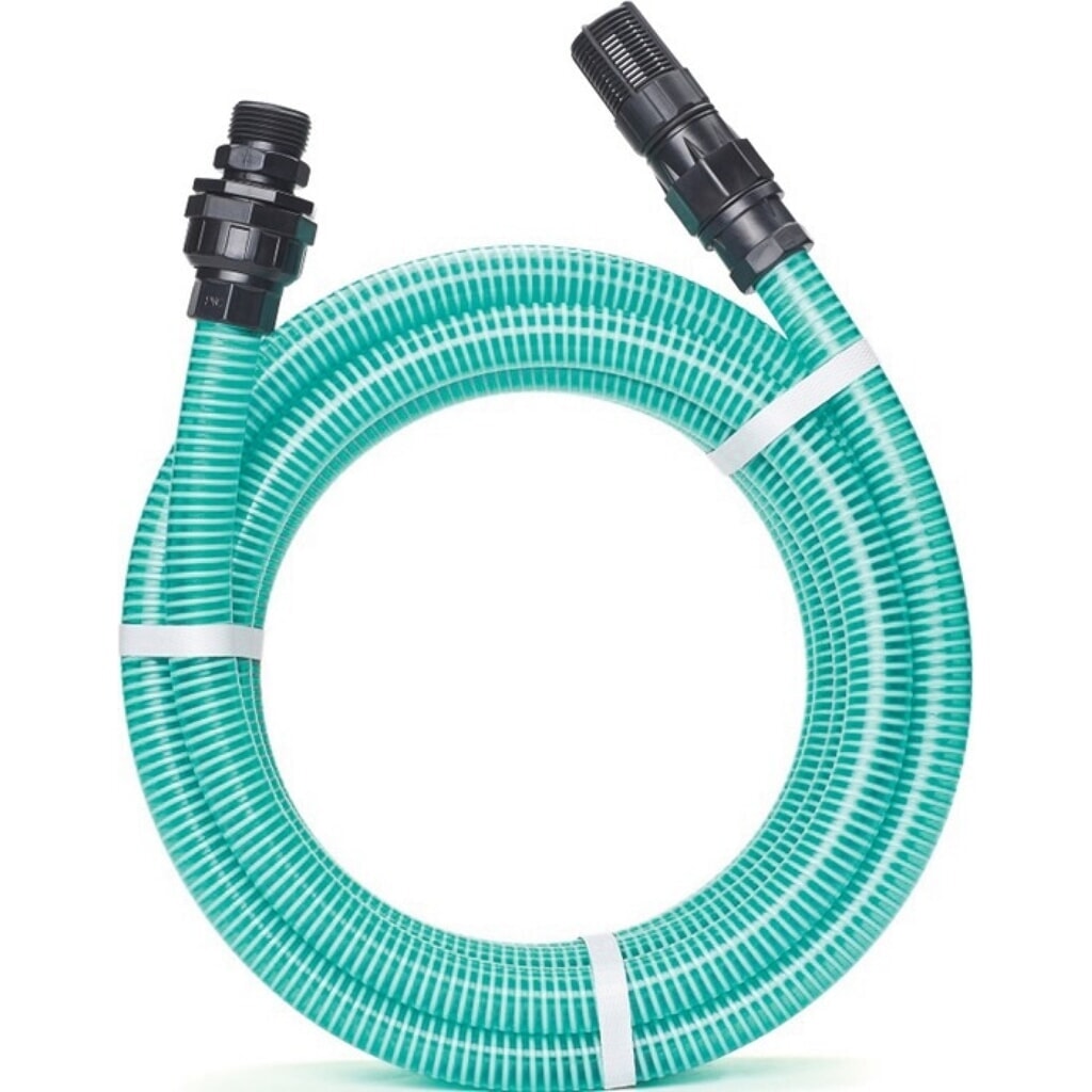 Illustration du produit: REHAU Saugschlauch-Garnitur RAUSPIRALFLEX, transparent grün, Innen-Ø 22 mm, Rolle, 2,6 mm Länge 7 m
