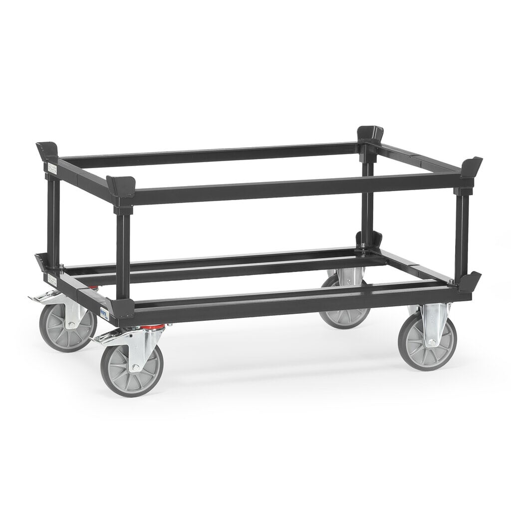N° de l'image du produit 5 : Rehausseur pour rouleur de palettes fetra®, HxlxP 370 x 1.210 x 810 mm, gris anthracite