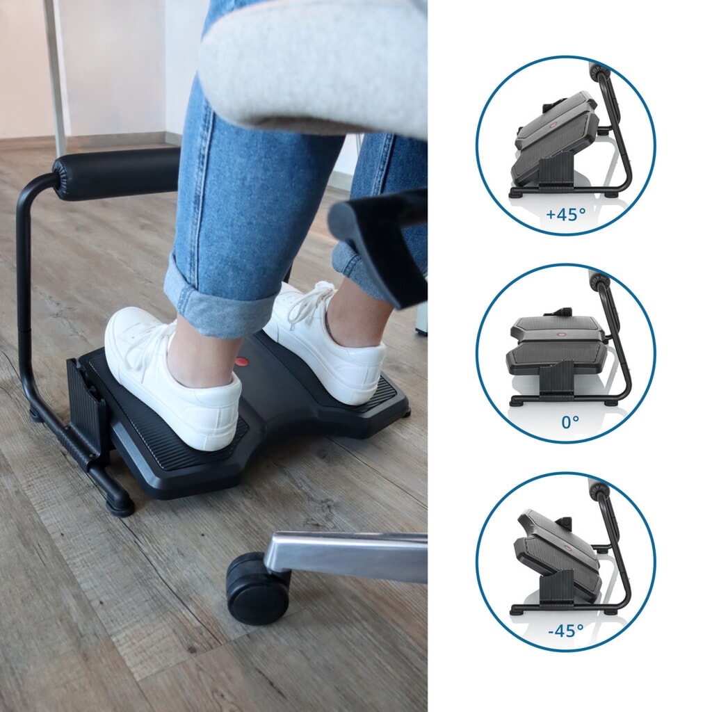 Repose-pieds hjh OFFICE PODI F avec repose-jambes plastique, noir N° de l'image du produit 10 : Repose-pieds hjh OFFICE PODI F avec repose-jambes plastique, noir