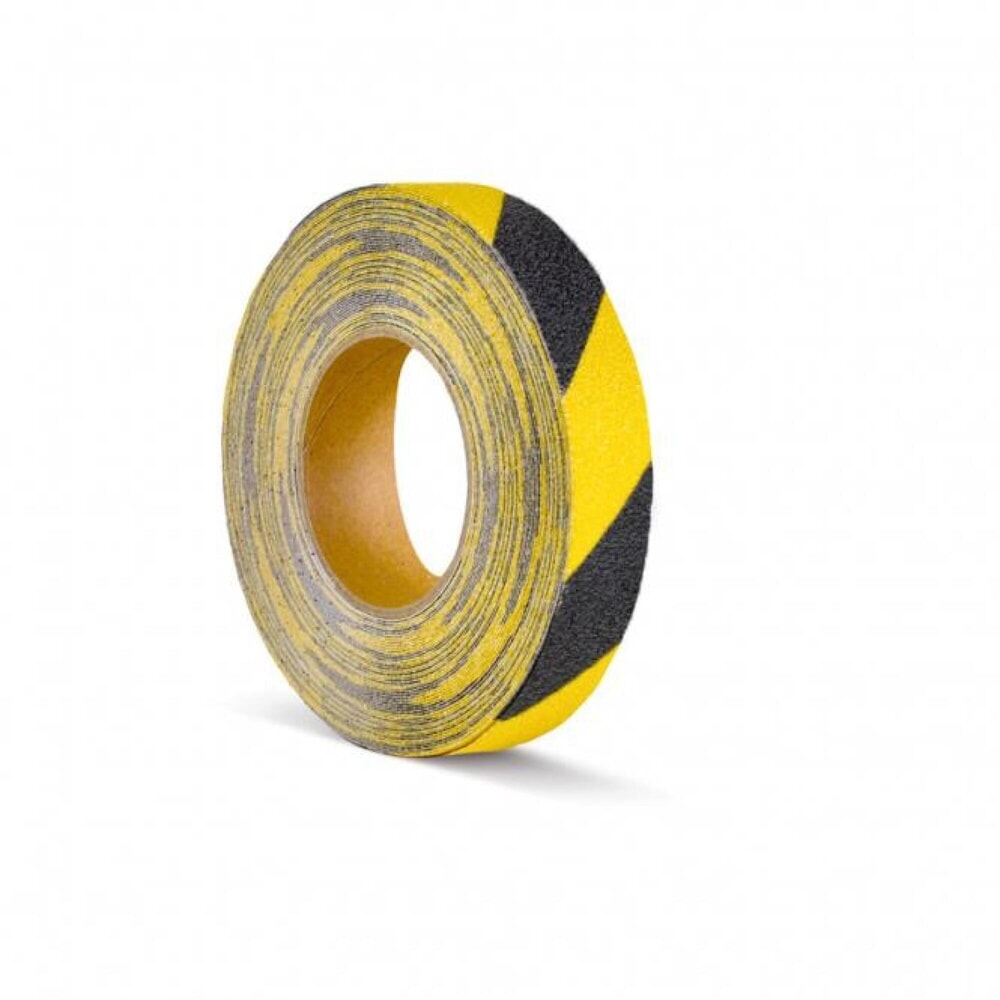 Illustration du produit: Revêtement antidérapant m2™, déformable, rouleau, largeur 25 mm, noir-jaune