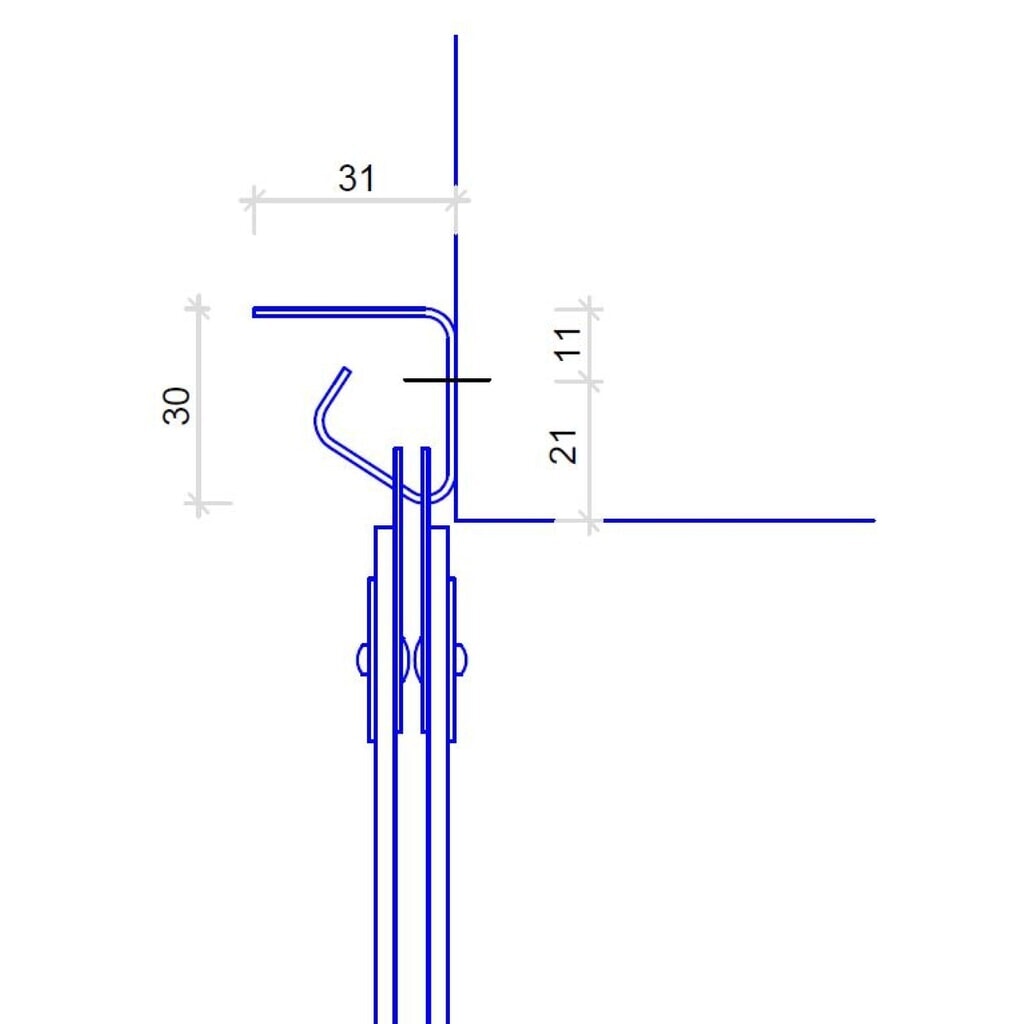 Rideau à lanières pour l’intérieur, longueur des lanières 2 000 mm, chevauchement 36 mm N° de l'image du produit 5 : Rideau à lanières pour l’intérieur, longueur des lanières 2 000 mm, chevauchement 36 mm