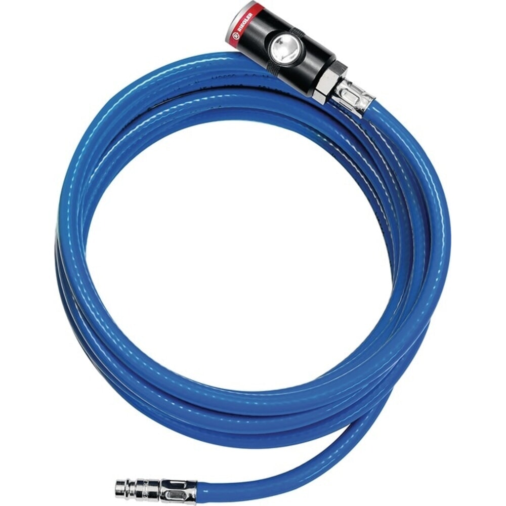 Illustration du produit: RIEGLER Soft-PVC-Druckluftschlauchset, Länge 10 m, Innen-Ø 6,3 mm Außen-Ø 11 mm, Schnellverschlusskupplung DN 7,2