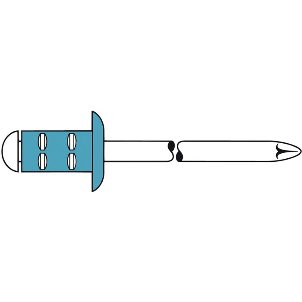 Rivet POP PolyGrip® tige de rivet D. x l 3,2 x 8 mm acier inoxydable 100 pièces Illustration du produit: Rivet POP PolyGrip® tige de rivet D. x l 3,2 x 8 mm acier inoxydable 100 pièces