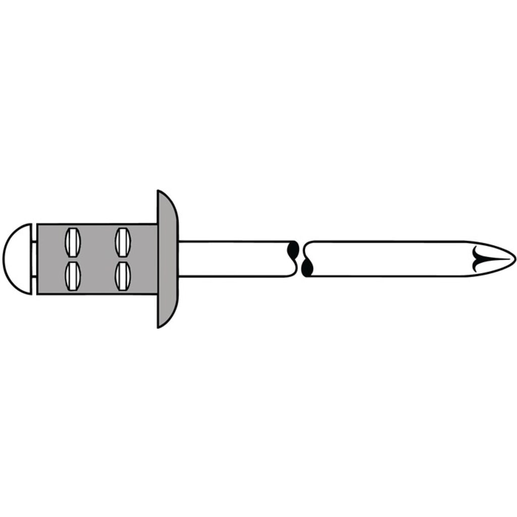 Rivet POP PolyGrip® tige de rivet D. x l 4 x 10 mm aluminium/acier inoxydable 10 Illustration du produit: Rivet POP PolyGrip® tige de rivet D. x l 4 x 10 mm aluminium/acier inoxydable 10