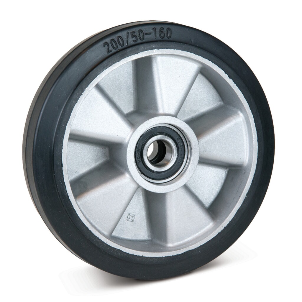 Volant en Caoutchouc massif pour Transpalette manuel Ameise® type ACY20/25, Delta 26/30, BASIC type DF25, année à partir de '09, Ø 200 mm Illustration du produit: Volant en Caoutchouc massif pour Transpalette manuel Ameise® type ACY20/25, Delta 26/30, BASIC type DF25, année à partir de '09, Ø 200 mm